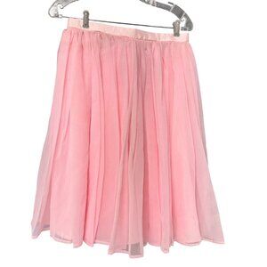 Vintage Handmade Pink Tulle & Polyester Skirt  24" Length  Gently Used (NO SIZE
